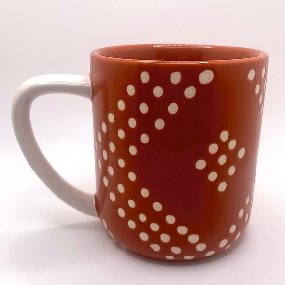 Threshold Rust Orange and White Polka Dot Coffee Mug - Picture 2 of 6